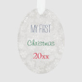 Aangepaste kerstfoto ornament (achterkant)