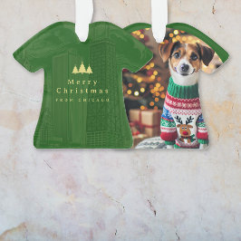 Aangepaste kerstfoto ornament