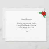 Aangepaste kerstfoto & schattige elf op rood en wi (Achterkant)