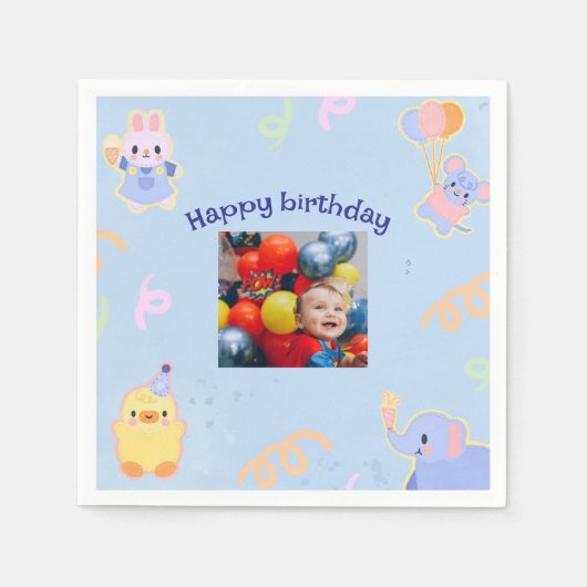 Aangepaste kerstfoto servet (Voorkant)