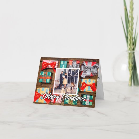 Aangepaste kerstfoto sjabloon Kerstmis (Voorkant)