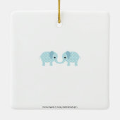 Aangepaste kerstfoto-tweeling voor Merry Kerstmis Keramisch Ornament (Achterkant)