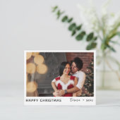 Aangepaste kerstfoto van het gezin als groet  feestdagenkaart (Staand voorkant)