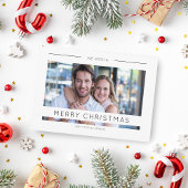 Aangepaste kerstfoto voor moderne kerstfoto's