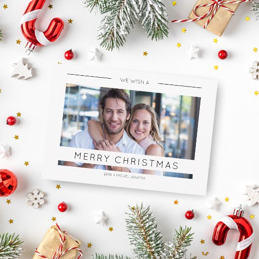 Aangepaste kerstfoto voor moderne kerstfoto's