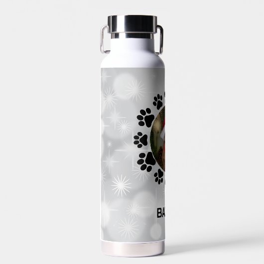 Aangepaste kerstfoto waterfles (Voorkant)