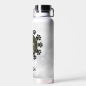 Aangepaste kerstfoto waterfles (Achterkant)