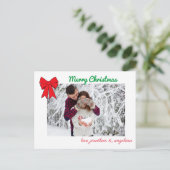 Aangepaste kerstfoto's en kerstfoto's briefkaart (Staand voorkant)