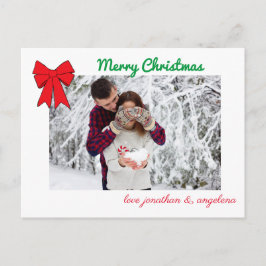 Aangepaste kerstfoto's en kerstfoto's briefkaart