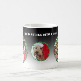 Aangepaste kerstfoto's koffiemok