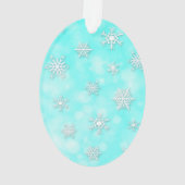 Aangepaste kerstfoto's ornament (achterkant)