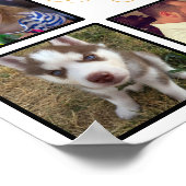 Aangepaste kerstfoto's voor Merry Kerstmis Poster (Hoek)