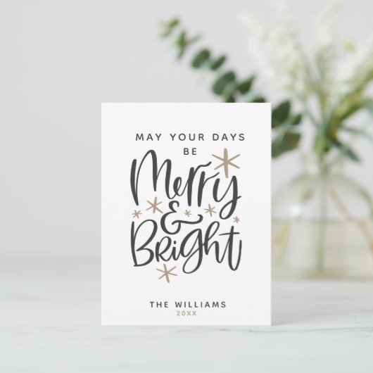 Aangepaste kerstgroet briefkaart (Staand voorkant)