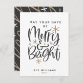 Aangepaste kerstgroet briefkaart (Voorkant / Achterkant)