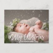 Aangepaste kerstgroet| FOTO toevoegen Feestdagenkaart (Voorkant)