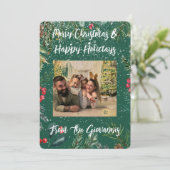 Aangepaste kerstgroet kaart (Staand voorkant)