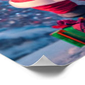 Aangepaste kerstgroet: Santa's Special Signboa Poster (Hoek)