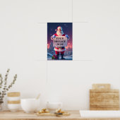 Aangepaste kerstgroet: Santa's Special Signboa Poster (Keuken)