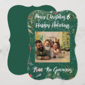 Aangepaste kerstgroetkaart kaart (Voorkant / Achterkant)