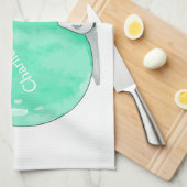 Aangepaste kersthanddoek met kerstangel theedoek (Quarter Fold)