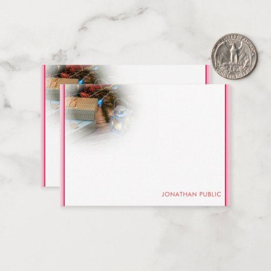 Aangepaste kersthandgeschreven monogram sjabloon (Voorkant / Achterkant in situ)