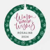 Aangepaste kersthond of kat keepomwille foto metalen ornament (Achterkant)