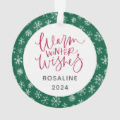 Aangepaste kersthond of kat keepomwille foto ornament (achterkant)