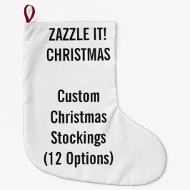 Aangepaste kerstinslag - GROTE 1 zijdelings afdruk Grote Kerstsok