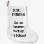 Aangepaste kerstinslag KLEINE 1-zijdige afdrukken Kleine Kerstsok (Voorkant)