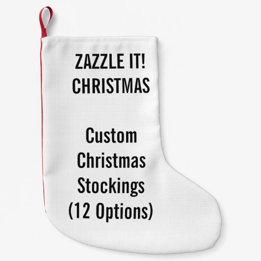 Aangepaste kerstinslag KLEINE 1-zijdige afdrukken Kleine Kerstsok (Voorkant)