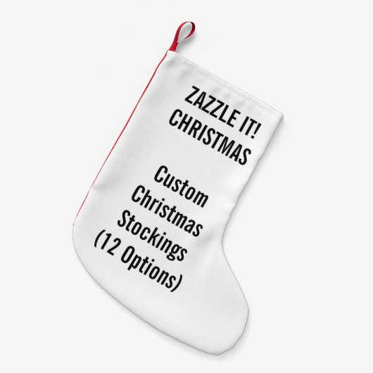 Aangepaste kerstinslag KLEINE 1-zijdige afdrukken Kleine Kerstsok (Voorkant (Hangend))