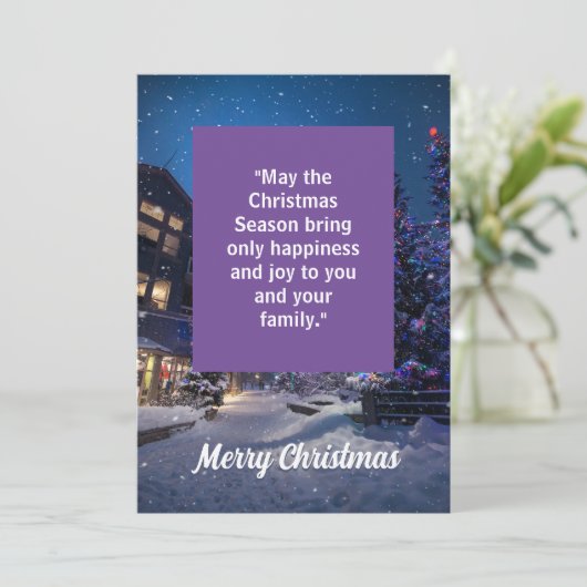 Aangepaste kerstkaart (Staand voorkant)