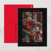 Aangepaste kerstkaart briefkaart (Voorkant / Achterkant)