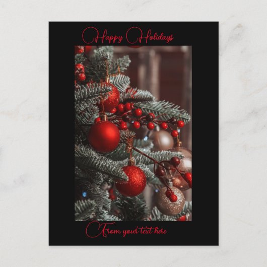 Aangepaste kerstkaart briefkaart (Voorkant)