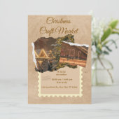 Aangepaste kerstkaart" "Elegante kerstgroet Kaart (Staand voorkant)