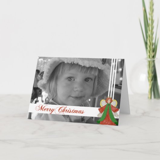 Aangepaste kerstkaart feestdagen kaart (Voorkant)