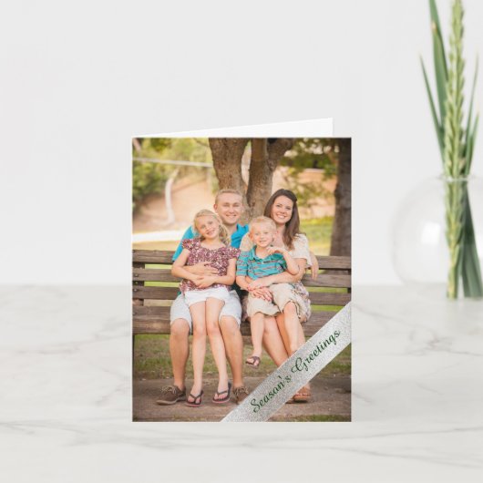 Aangepaste kerstkaart feestdagen kaart (Voorkant)