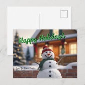 Aangepaste Kerstkaart Feestdagenkaart (Voorkant / Achterkant)