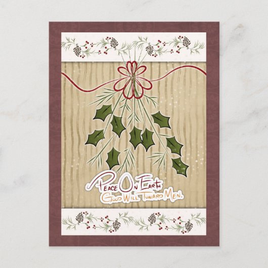 Aangepaste kerstkaart feestdagenkaart (Voorkant)