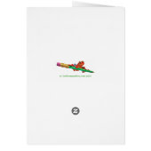 Aangepaste kerstkaart Jolly sneeuwman (Achterkant)