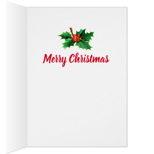 Aangepaste kerstkaart Jolly sneeuwman (Binnen (Rechts))