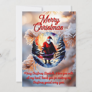 Aangepaste kerstkaart kaart