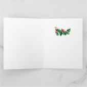 Aangepaste kerstkaart Liefde op Kerstmis Beer Kaart (Binnen)