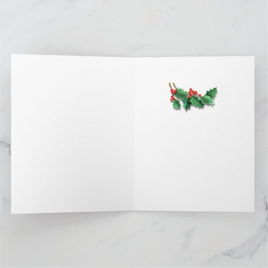 Aangepaste kerstkaart Liefde op Kerstmis Beer Kaart (Binnen)