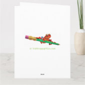 Aangepaste kerstkaart Liefde op Kerstmis Beer Kaart (Achterkant)