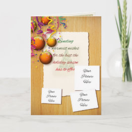Aangepaste kerstkaart met 3 foto's feestdagen kaart