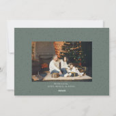 Aangepaste kerstkaart met 4 foto's | Modern rood g (Achterkant)