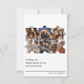 Aangepaste kerstkaart met 6 foto's Paas collage Kaart (Voorkant)