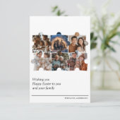 Aangepaste kerstkaart met 6 foto's Paas collage Kaart (Staand voorkant)