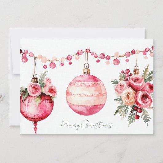 Aangepaste kerstkaart met feestelijke groet (Voorkant)